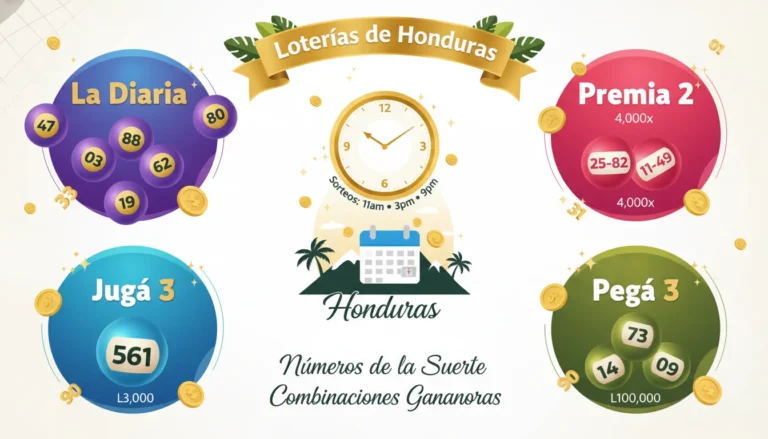 Números de la Suerte Honduras domingo 22 de marzo de 2026 - Combinaciones Exclusivas para Hoy